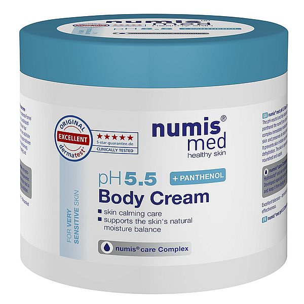 Poza produs Crema corp cu panthenol pH 5.5, Numismed | 400 ml