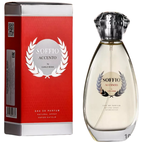 Poza produs Apa de parfum pentru femei Soffio Accento Red Siver, Carlo Bossi | 100 ml