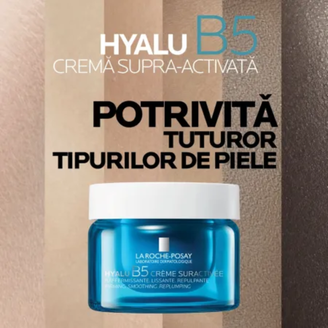 Poza produs Crema supra-activata cu Acid Hialuronic HYALU B5 , La Roche-Posay | 50 ml