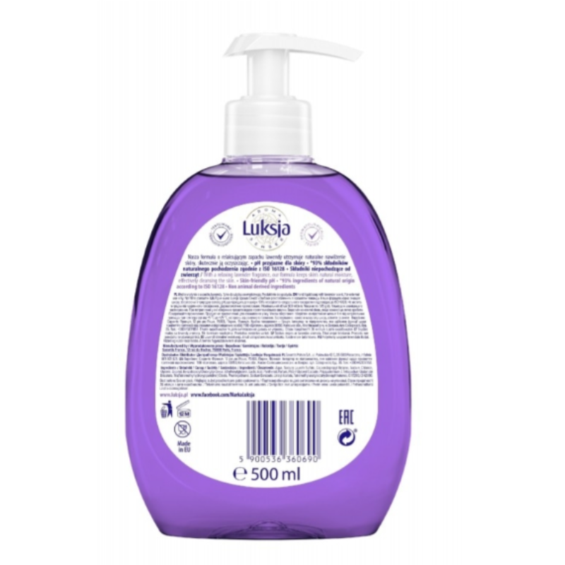 Poza produs Sapun lichid AROMA SENSES DEEPLY RELAXING Lavanda cu pompita, Luksja | 500 ml