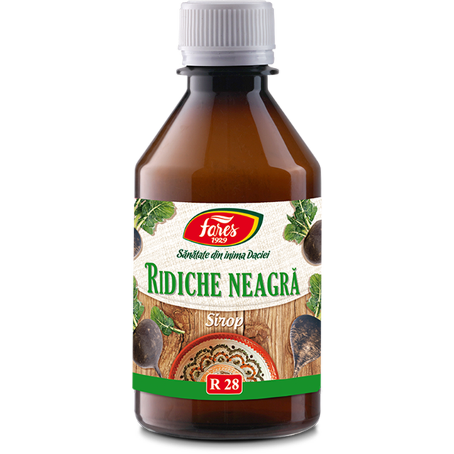 Poza produs Ridiche neagra, R28, sirop, Fares | 250 ml