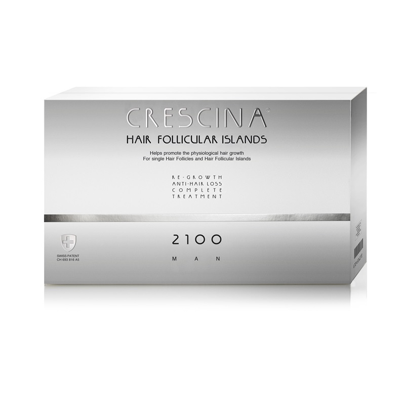 Poza produs Tratament complet pentru stadii avansate de cadere si rarire a parului la barbati Crescina Follicular Islands 2100, Labo | 10 + 10 fiole