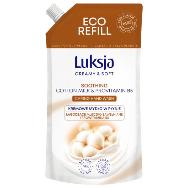 Poza produs Rezerva sapun lichid CREAMY & SOFT Soothing, Luksja | 400 ml