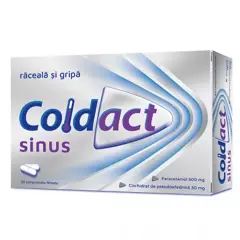 Coldact Sinus 500 mg/30 mg, Terapia SA | 20 comprimate