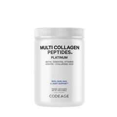  MULTI COLLAGEN PEPTIDES  – Peptide de colagen cu biotină, keratină și acid hialuronic, GNC | 323 g