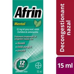 Afrin Mentol nazal spray, 0,5 mg/ml, Bayer | 15 ml