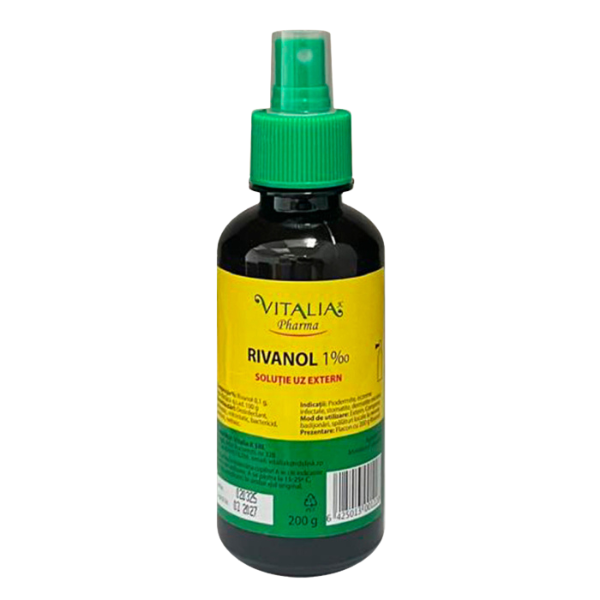 Poza produs Rivanol 0,1% cu pulverizator, Viva Pharma | 200 g