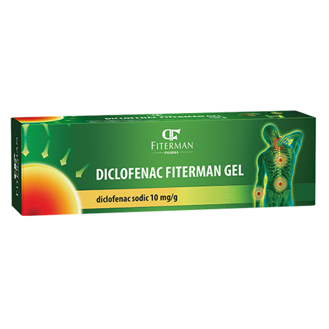 Poza produs Diclofenac Fiterman 10 mg/g x 1 gel | 100g