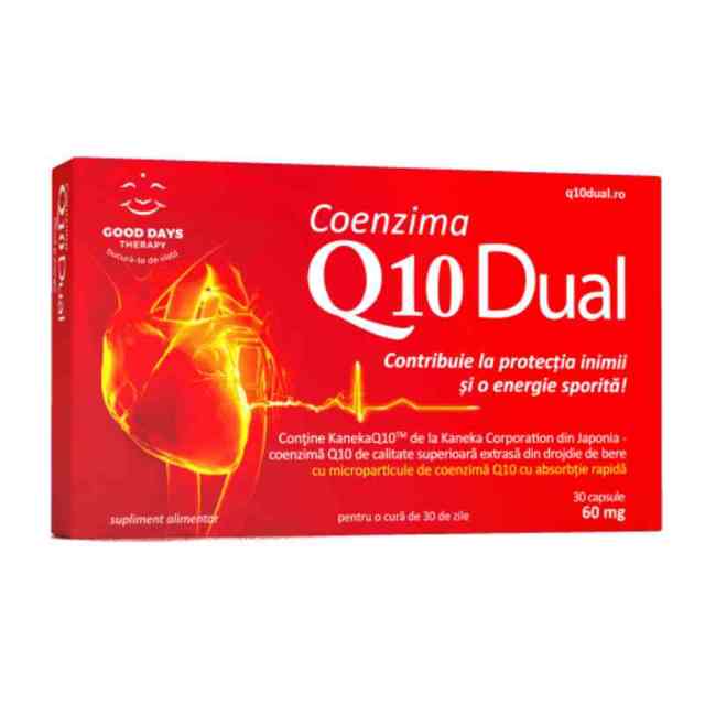 Poza produs Coenzima Q10 Dual 60mg, Good Days Therapy | 30 capsule