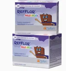 REFFLOR MULTIKIDS tablete ciocolata, Hyllan Pharma | Pachet Promo (1 + 1 gratis)