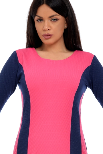 Poza produs Rochie dama R10BM bleumarin/roz, Dress to Impress | marimea 36