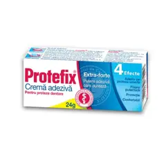 Crema adeziva pentru fixarea protezei dentare Protefix Extra Forte, 20 ml