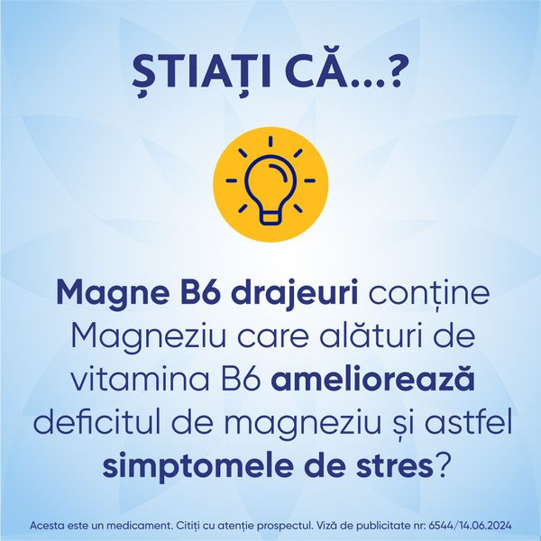 Poza produs Magne B6, Sanofi | 60 drajeuri