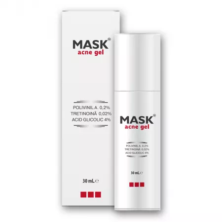 Poza produs Gel pentru tratamentul comedoanelor inchise si deschise Mask Acne Gel, Meditrina Pharmaceuticals | 30 ml