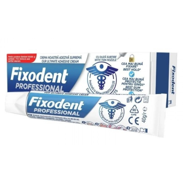 Poza produs Crema adeziva pentru proteza dentara Fixodent Professional, P&G | 40 g