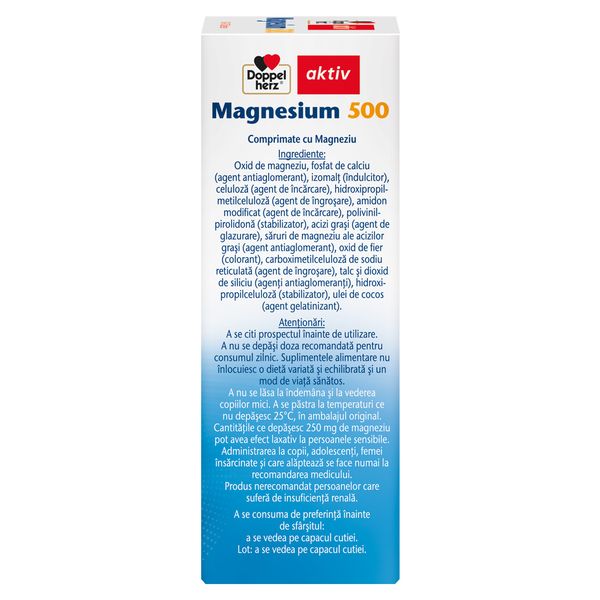 Magneziu Depot 500 mg, Doppelherz Activ | 30 cpr + 10 cpr CADOU — poza produs 4/4