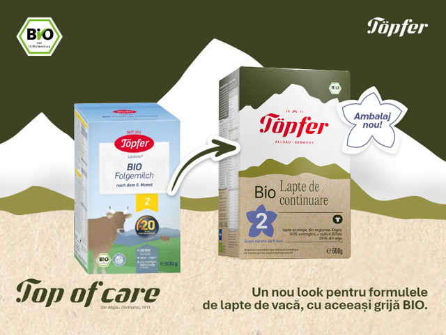 Poza produs Lapte praf Bio 2 de la 6 luni, Topfer | 600g