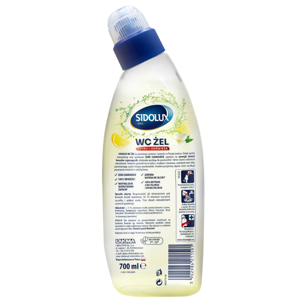 Poza produs Gel WC Lamaie si Iasomie Sidolux, Lakma | 700 ml