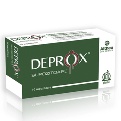 Supozitoare Deprox, Althea Life Science | 10 bucati