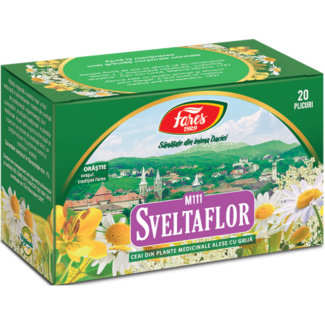 Poza produs Sveltaflor, M111, ceai la plic, Fares | 20 plicuri