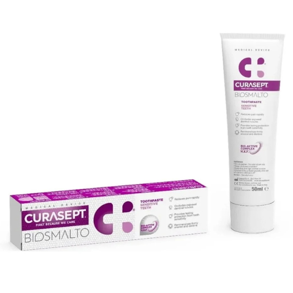 Poza produs Pasta de dinti Biosmalto Denti Sensibili, Curasept | 75ml