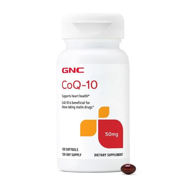 GNC CoQ-10 50 mg, Coenzima Q-10 Naturala 50 mg | 120 capsule gelatinoase
