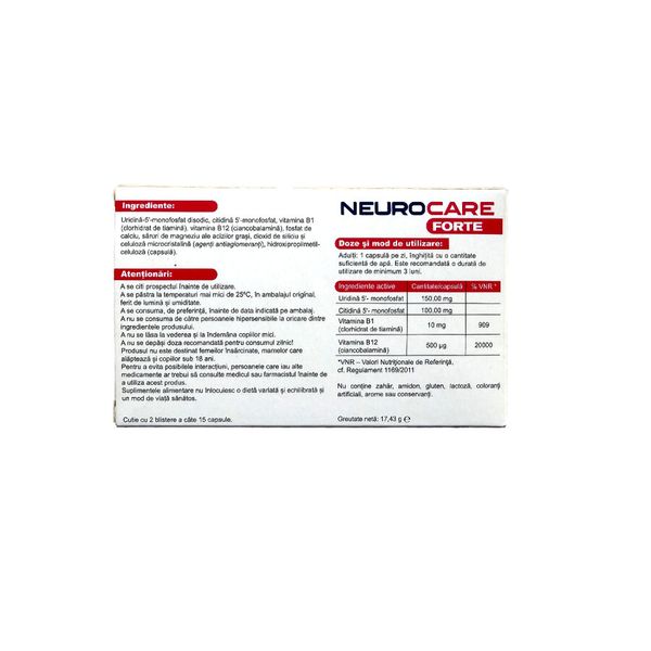 Poza produs NeuroCare Forte, Terapia | 30 capsule