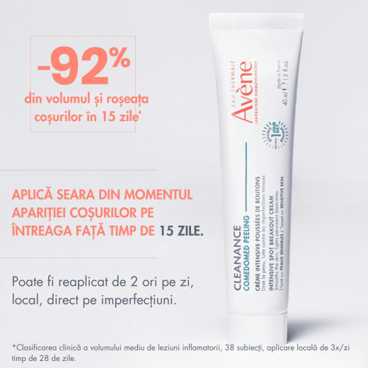 Poza produs Avene Cleanance crema intensiva impotriva cosurilor, Pierre Fabre | 40 ml