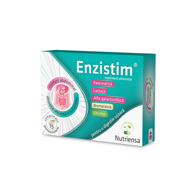Poza produs Enzistim, Antibiotice | 15 cpr gastrorezistente