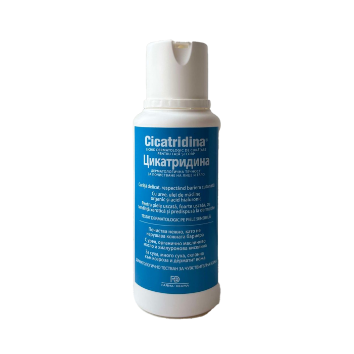 Poza produs Cicatridina lichid dermatologic de curatare pentru fata si corp, Farma-Derma Italia | 250 ml