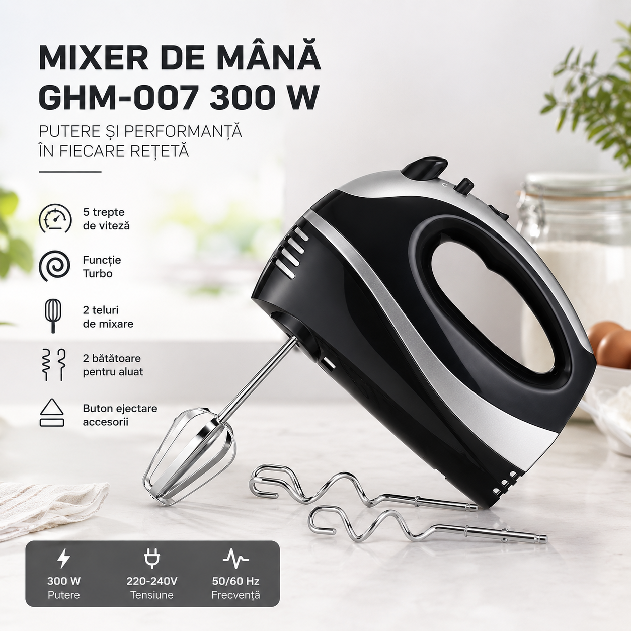 Poza produs Mixer de mana GHM-007, Philadelphia | 1 bucata