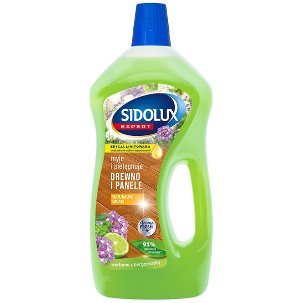 Poza produs Solutie curatare Suprafete laminate si lemn Verbena si Bergamota Sidolux Expert, Lakma | 1 L