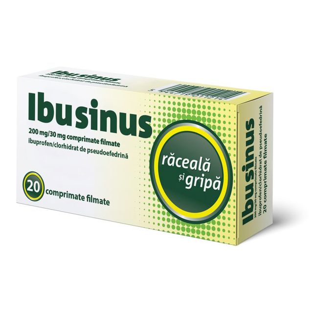 Poza produs Ibusinus, 200 mg/30 mg, Labormed | 20 comprimate filmate