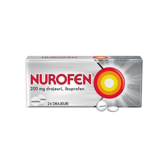 Poza produs Nurofen, 200 mg, Reckitt Benkiser | 24 drajeuri