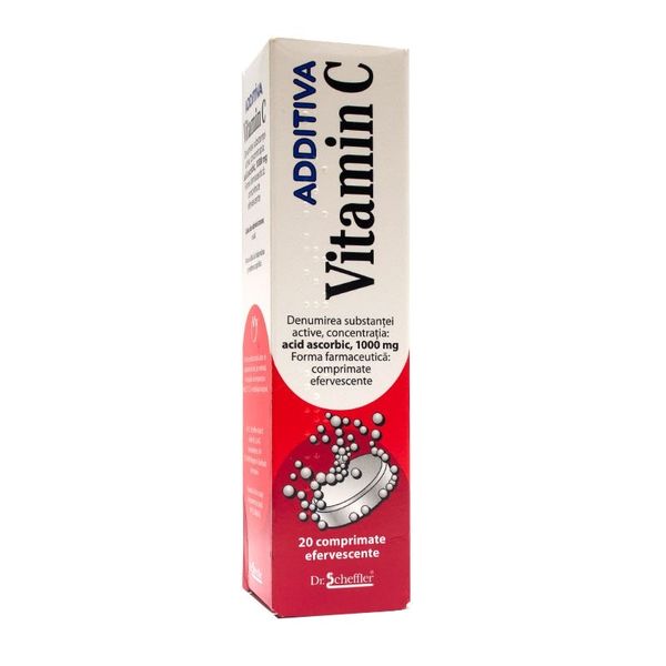 Poza produs Vitamina C Additiva 1000 mg, Dr. Scheffler | 20 comprimate efervescente
