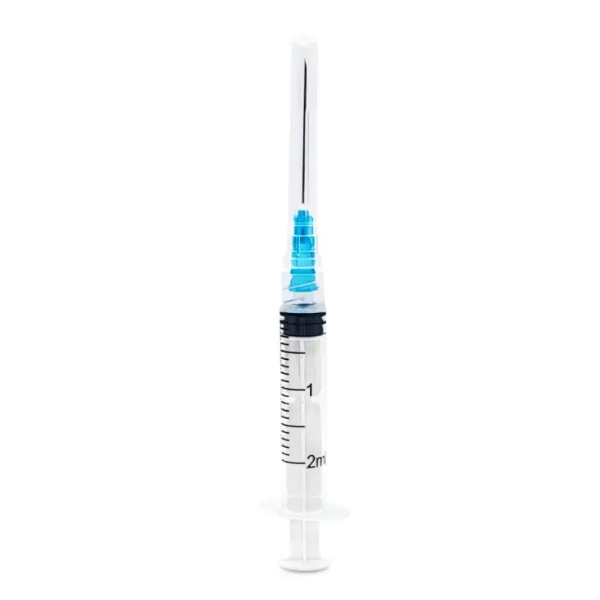 Poza produs Seringa 2 ml 3 componente de unica folosinta cu ac 23G, Narcis | 1 buc