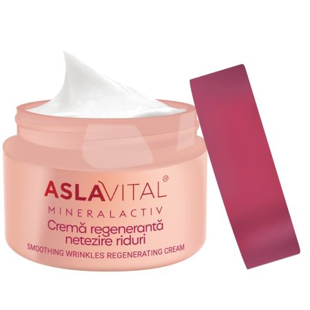 Poza produs Crema regeneranta pentru netezirea ridurilor Mineralactiv Aslavital, Farmec | 50 ml