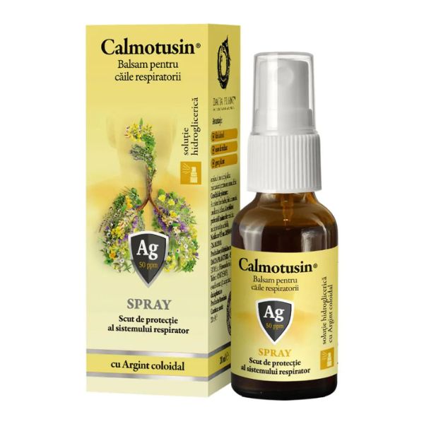 Poza produs Calmotusin Spray cu Argint coloidal fara alcool | 20 ml