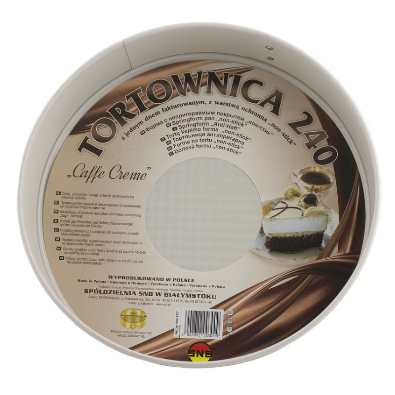 Poza produs Forma cu inel detasabil pentru tort CAFFE CREAM, SNB | 240 mm