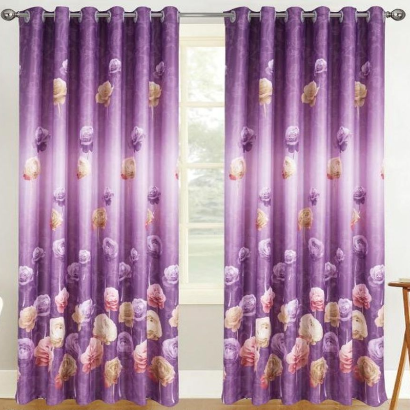 Poza produs Draperie FLORA Mov, Perpetuum | 140 x 245 cm