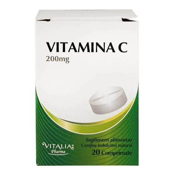 Poza produs Vitamina C 200 mg Vitalia K, Viva Pharma | 20 comprimate