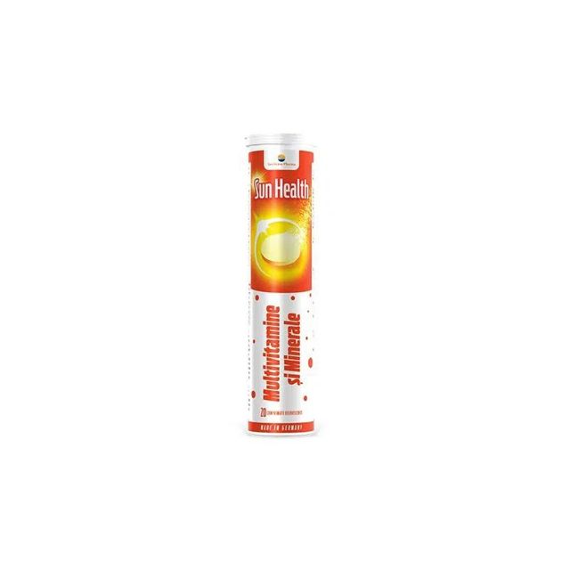 Poza produs Sun Health Multivitamine si Minerale | 20 comprimate