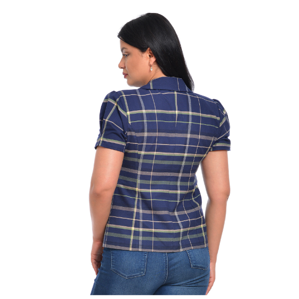 Poza produs Sacou dama DV22S40 bleumarin/carouri, Dress to Impress | marimea 42