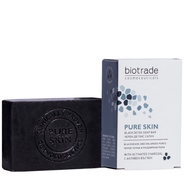 Poza produs Sapun negru detoxifiant cu carbune activ Pure Skin | 100 g