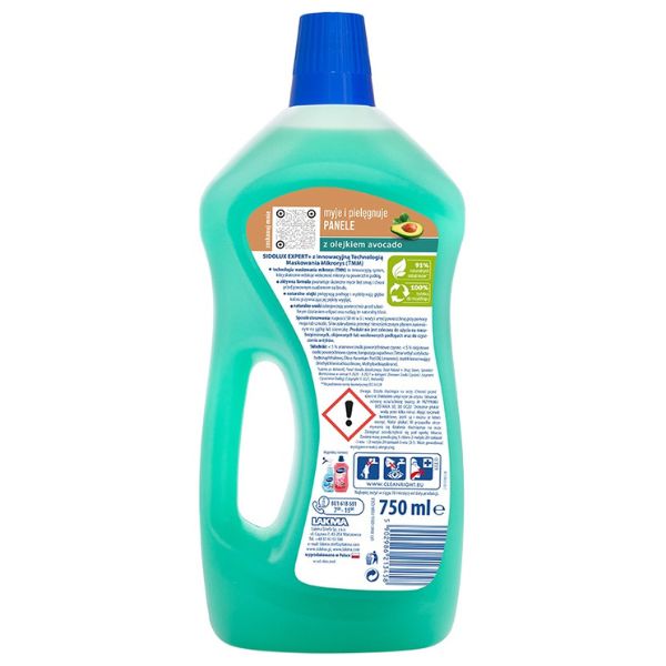 Poza produs Solutie curatare Suprafete laminate Avocado Sidolux Expert Plus, Lakma | 750 ml