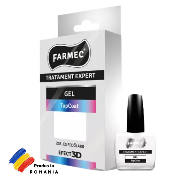 Poza produs Gel TopCoat Tratament Expert, Farmec | 11 ml