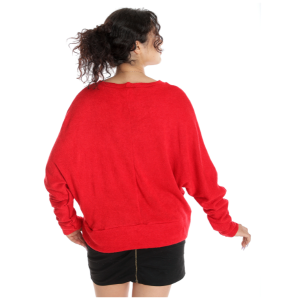 Poza produs Pulover chimono CT24094 rosu, Cesy | marimea L