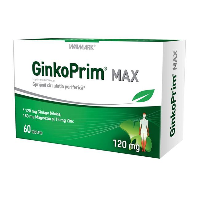 Poza produs GINKO PRIM MAX 120MG 60COMPR