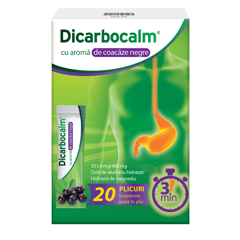 Dicarbocalm cu aroma de coacaze negre 351,9 mg/400 mg, Opella Healthcare | 20 plicuri suspensie orala