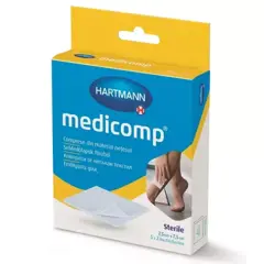 Comprese sterile Medicomp, 7,5 x 7,5 cm, Hartmann | 5 bucati
